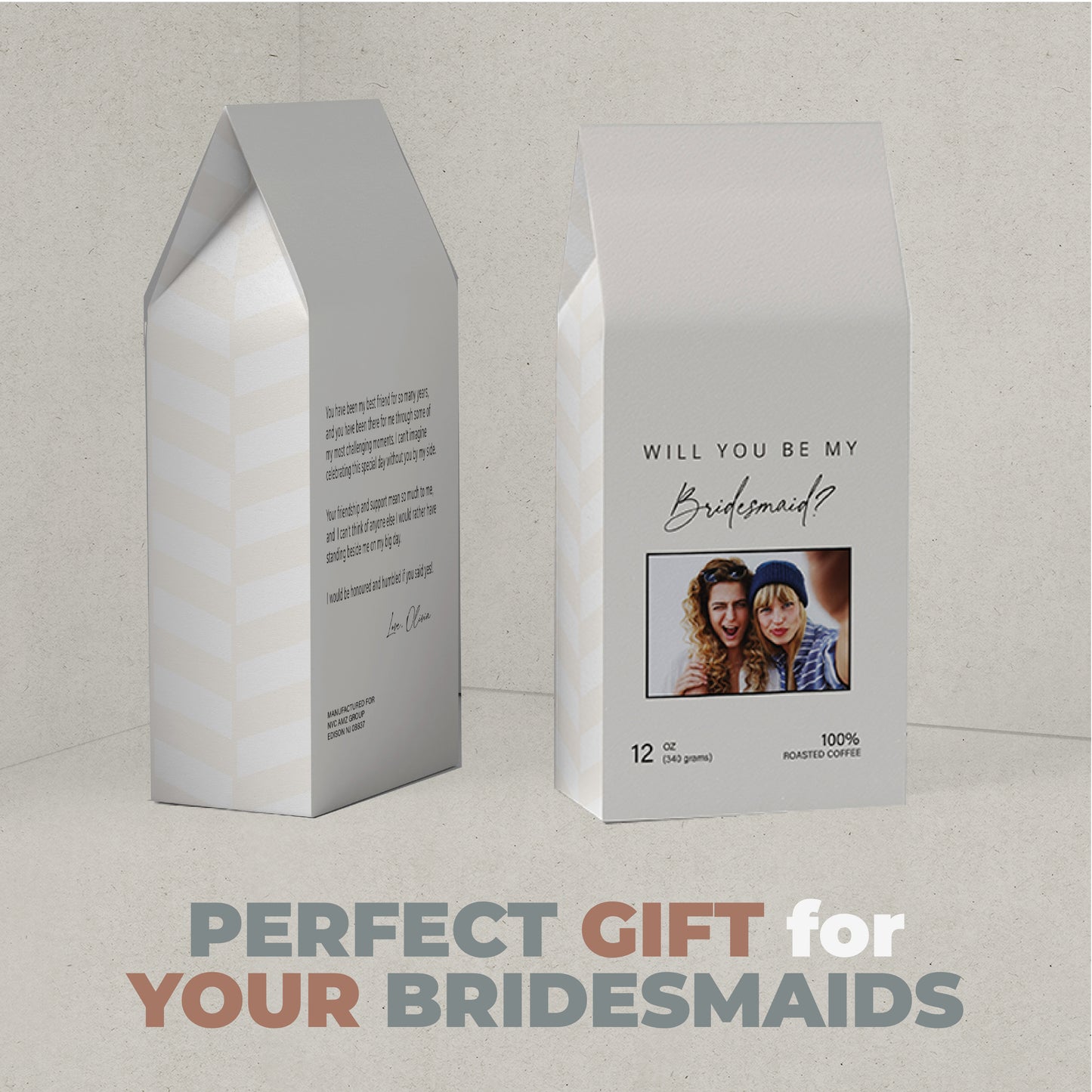 Be My Bridesmaid Personalized Coffee Bag