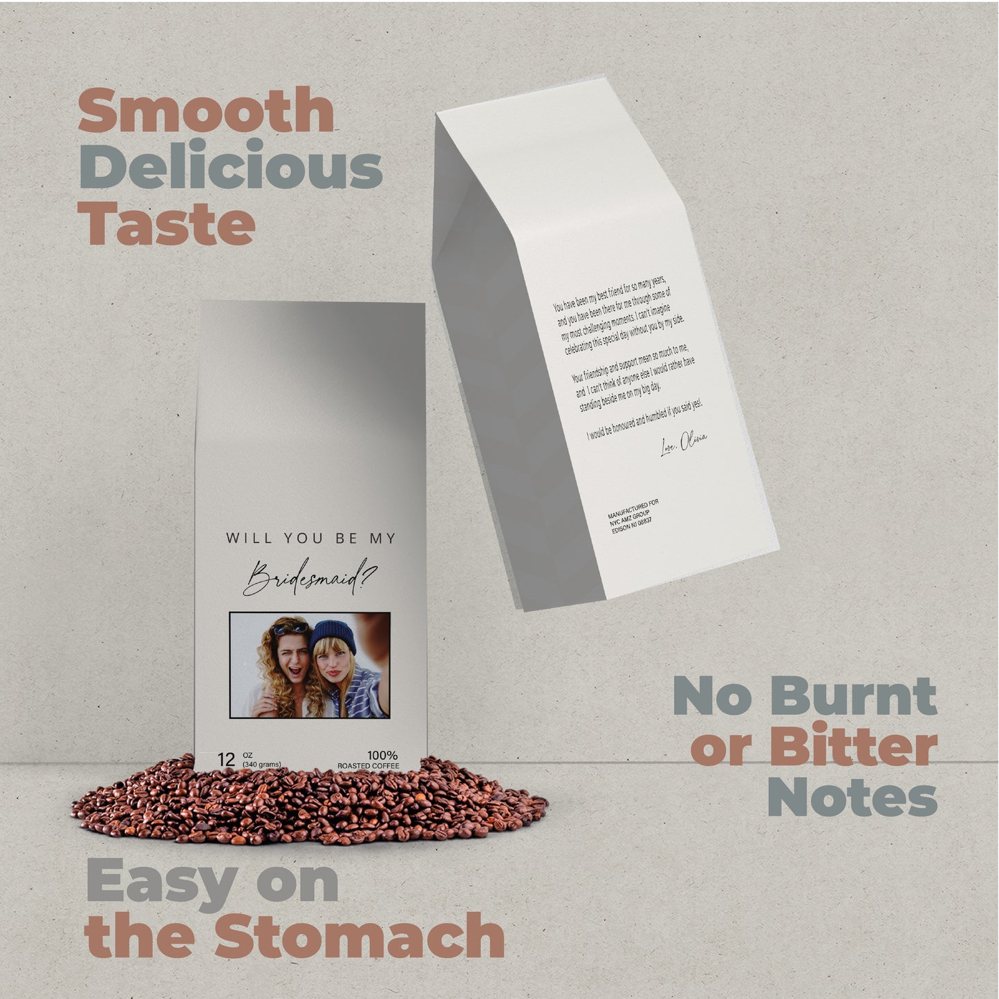 Be My Bridesmaid Personalized Coffee Bag