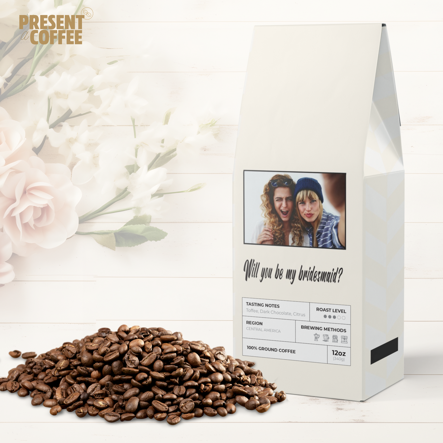 Be My Bridesmaid Personalized Coffee Bag