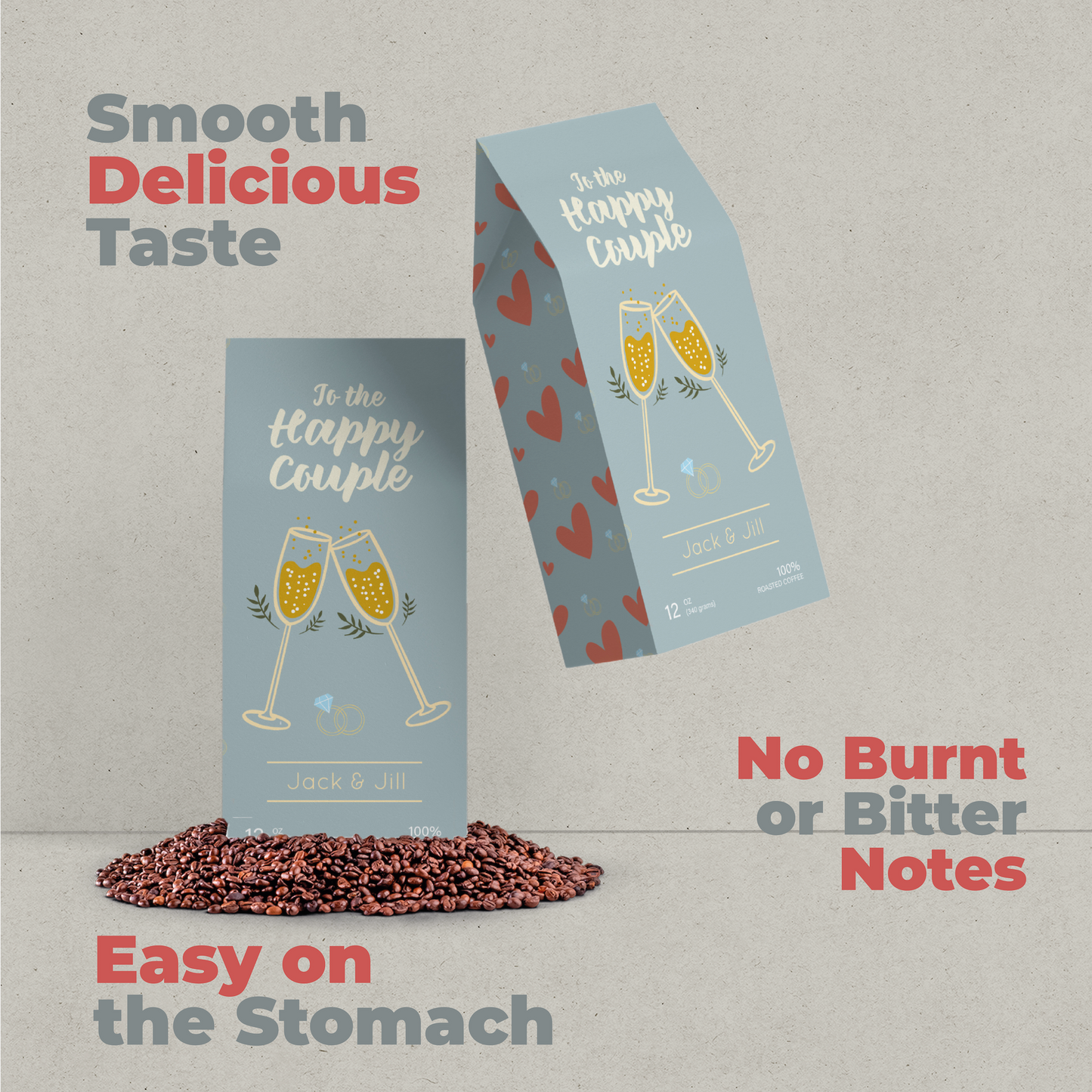 Wedding Happy Couple Coffee Bag