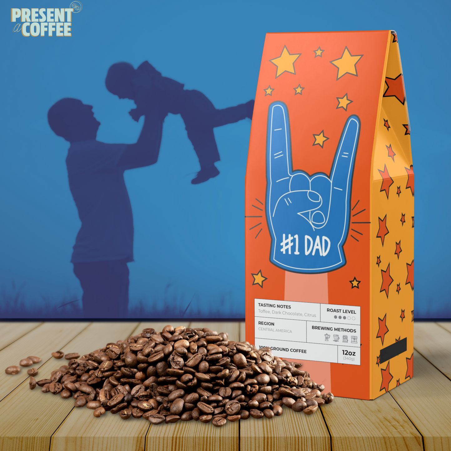 Dad's Coffee Bag for and Father's Day and Birthday