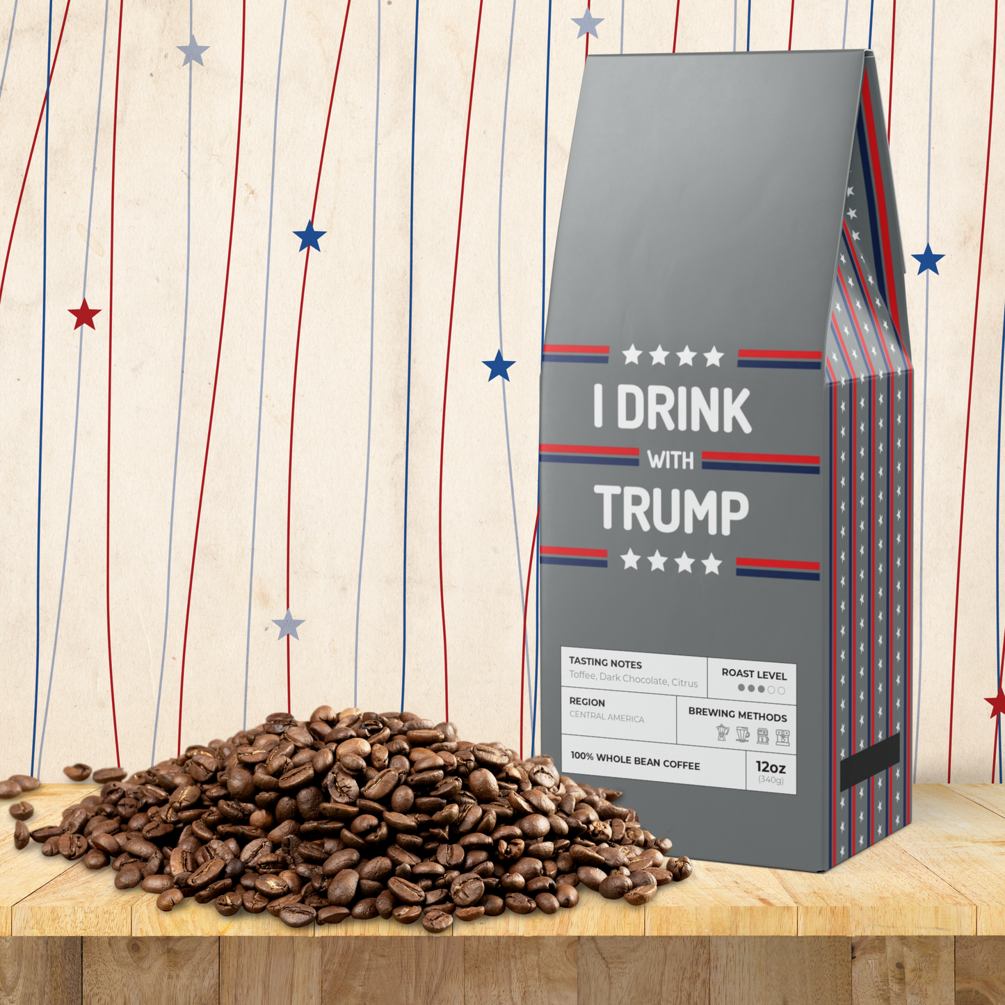 I Drink with Trump Coffee Bag