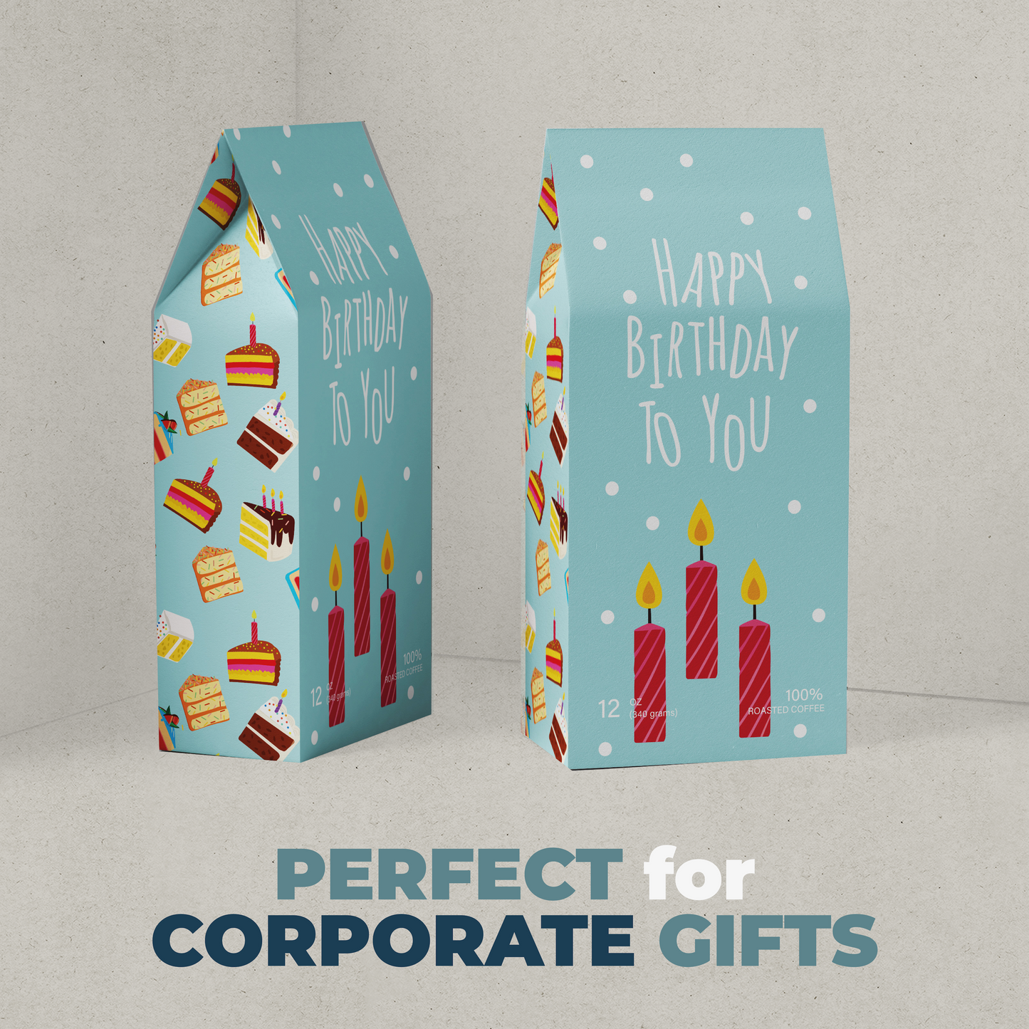 Happy Birthday Cake Coffee Bag