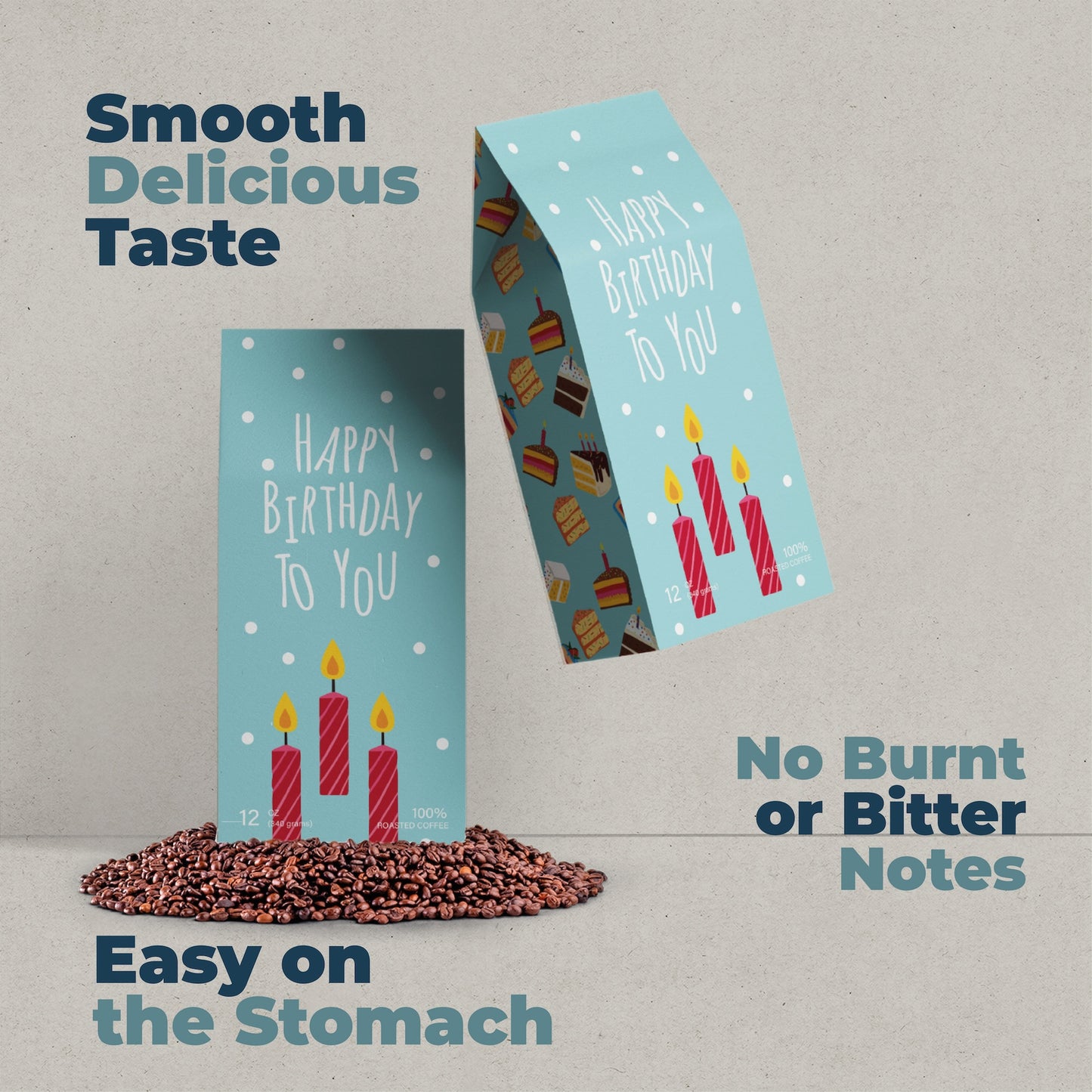 Happy Birthday Cake Coffee Bag
