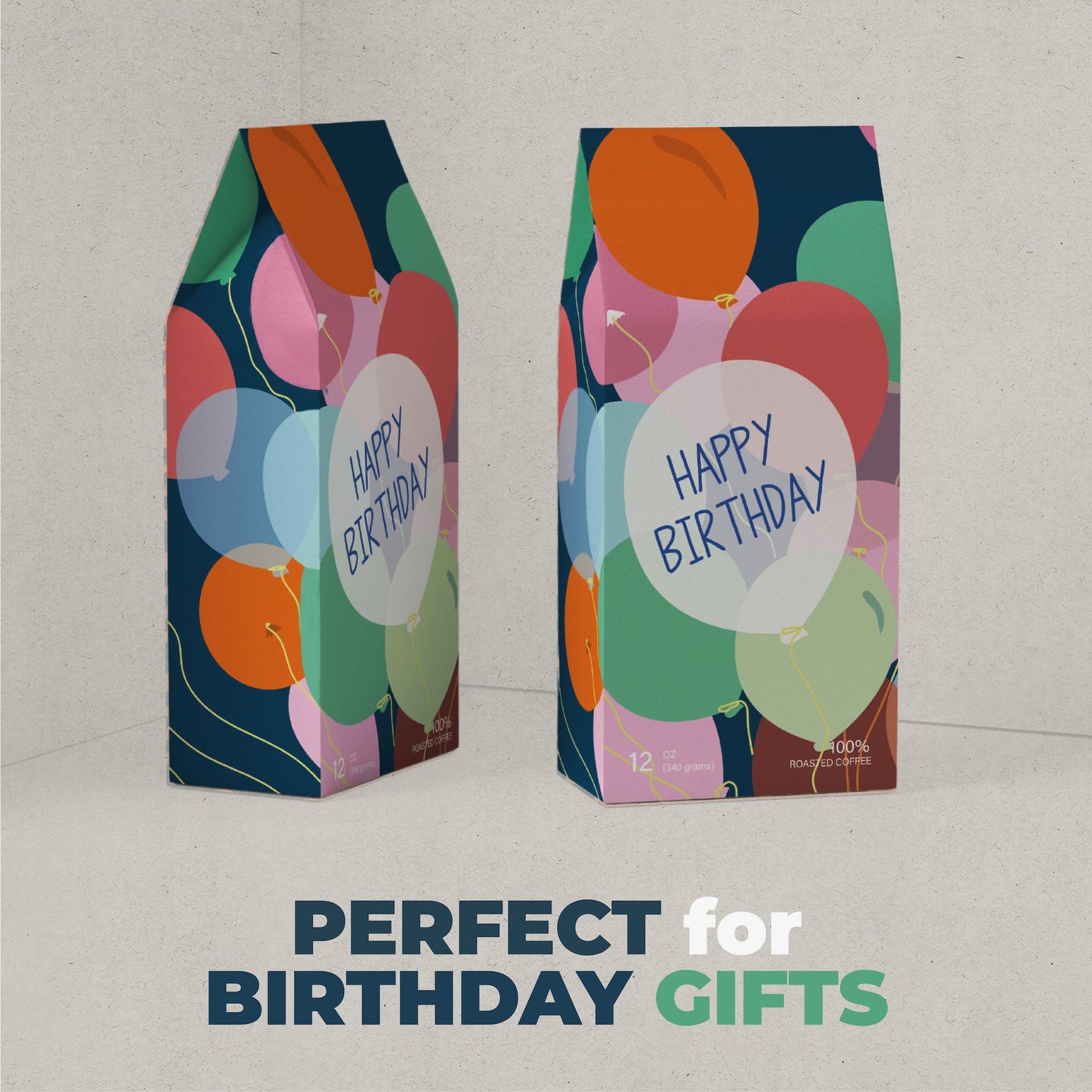 Happy Birthday Balloons Coffee Bag